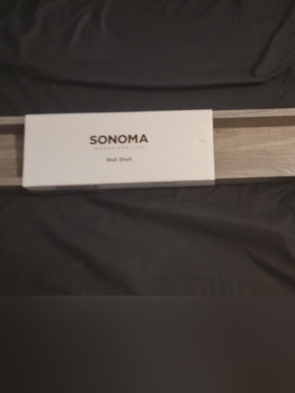 Sonoma Floating Wall Shelf in  Gray Light Oak Wood Tone